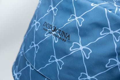 Stroller Hood - Blue Ribbon Pattern