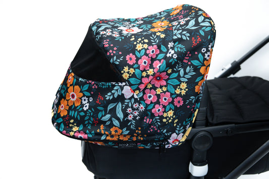 Stroller Hood - Colorful Flower