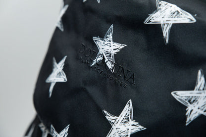 Stroller Hood - Black and White Stars