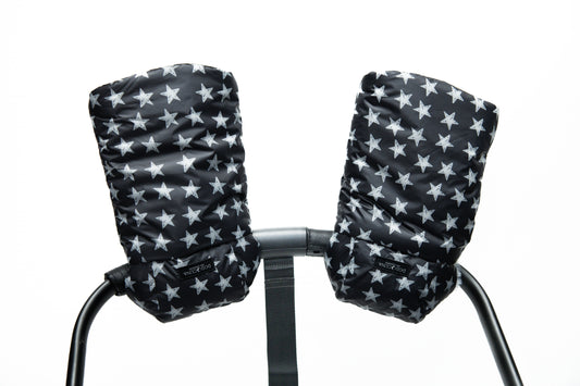 Hand Muff - Black and White Stars